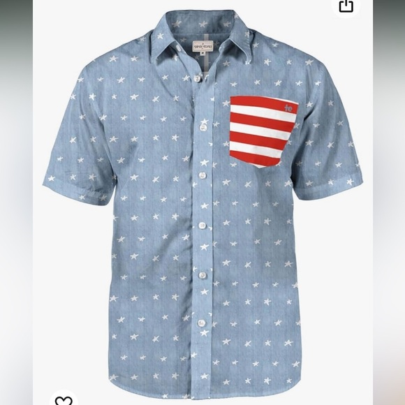 Tipsy Elves Patriotic Shirt men’s medium - New without tags Memorial Day- July 4 - Picture 2 of 5